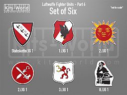 Kitsworld SAV Sticker Set - Luftwaffe Fighter Units - Part 6 